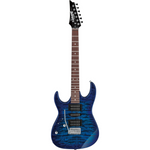Zestaw gitara elektryczna leworęczna Ibanez GRX70QAL-TBB z kolumną i wzmacniaczem Orange