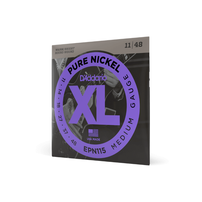 Struny do gitary elektrycznej D'Addario EPN115 Medium 11-48