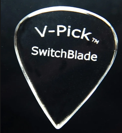 Akrylowa kostka do gitary 1,5mm V-Picks SwitchBlade Crystal Clear przezroczysta kostka do gitary