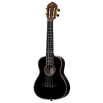 Ukulele koncertowe Ortega RUOX-CC Onyx czarne połysk świerk/mahoń + pokrowiec