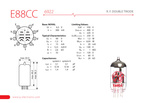 E88CC JJ Electronic lampa elektronowa zamiennik  6922, 6DJ8, 6N23P, 6N11