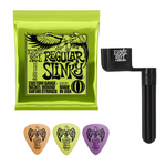 Zestaw Ernie Ball 2221 NC Hybrid Slinky struny do gitary elektrycznej 10-46 z kostkami i korbką