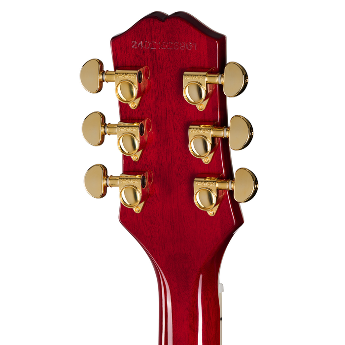 Epiphone Les Paul Custom Figured Heritage Cherry Sunburst RW gitara elektryczna z premium pokrowcem