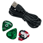 Ukulele koncertowe Cascha Carbon Fibre EQ HH 2258E czarne ukulele z pick-upem
