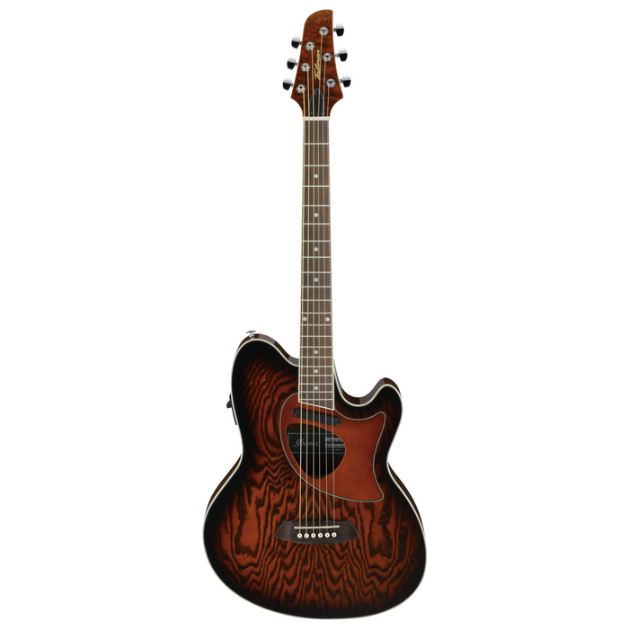 Gitara elektroakustyczna Ibanez TCM50-VBS Vintage Brown Sunburst Double Cutaway