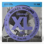 D'Addario EXL115  struny do gitary elektrycznej XL Nickel Wound Medium Set 11-49