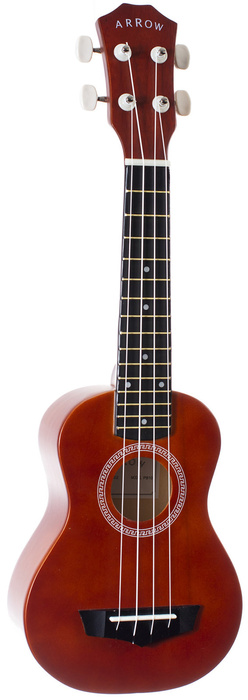 Ukulele sopranowe zestaw Arrow PB10 NT Soprano Natural Dark SET