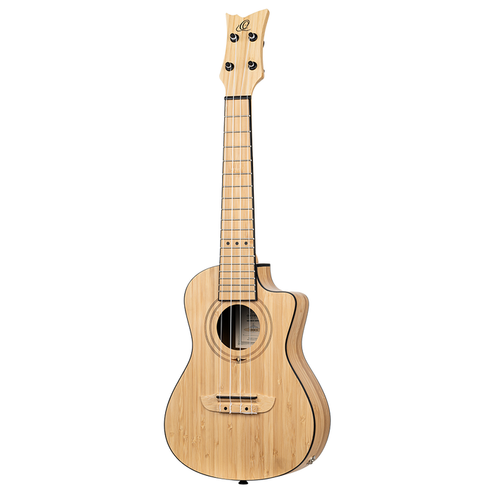 Ukulele koncertowe elektroakustyczne Ortega RUNAB-CC Bamboo lity bambus + pokrowiec