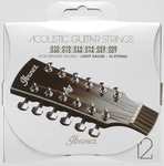 Struny do gitary akustycznej 12-strunowej Ibanez IACS12C 10-27 Light (1 komplet)