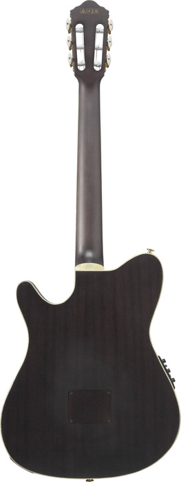 Gitara elektro-klasyczna Ibanez TOD10N-TKF Tim Henson Signature nylonowe struny Transparent Black Flat