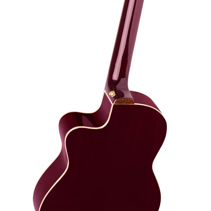 Gitara elektroklasyczna Ortega RCE138-T4STR bordowa 4/4 z pokrowcem