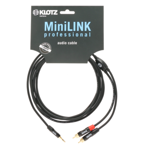 Kabel audio KLOTZ mini Jack/2xRCA 1.5m 1x0.22 mm² KY7-150