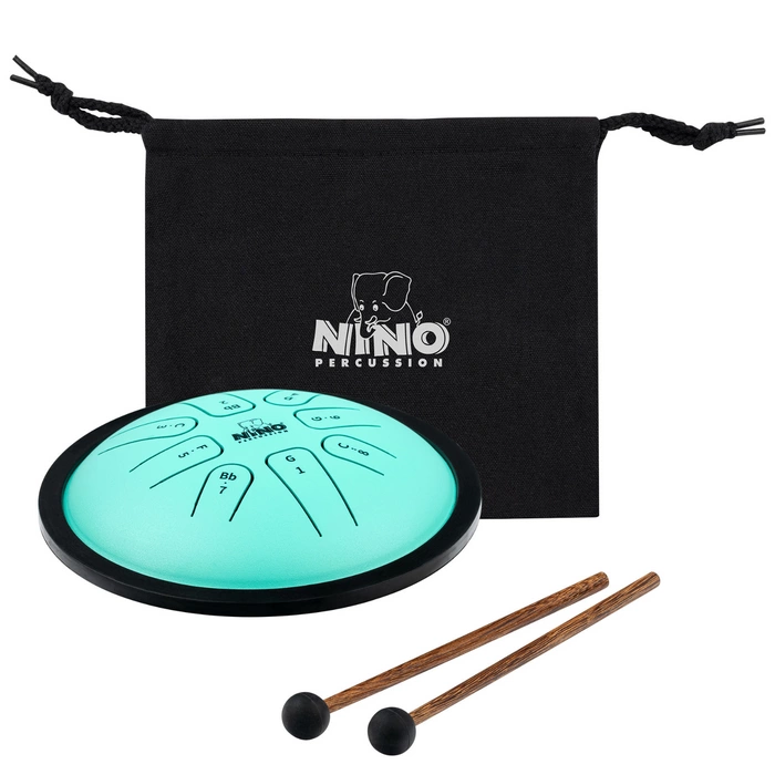 Bębenek metalowy Nino NINO982 Percussion Steel Tongue Drum 7'' miętowy