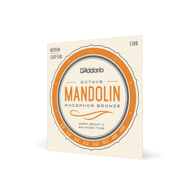 Struny do mandoliny D'Addario EJ80 12-46 Medium Phosphor Bronze Octave