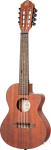 Ukulele tenorowe 8-strunowe elektroakustyczne Ortega RU4MM-CE-TE-8 Bonfire mahoń
