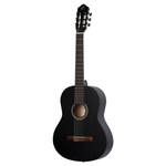 Zestaw gitara klasyczna 4/4 Ortega RST5MBK czarna z pokrowcem