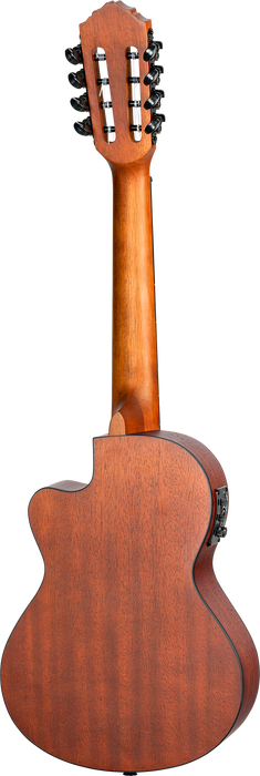 Ukulele tenorowe 8-strunowe elektroakustyczne Ortega RU4MM-CE-TE-8 Bonfire mahoń