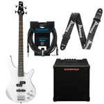 Zestaw gitara basowa Ibanez GSR200-PW z combo Promethean + akcesoria