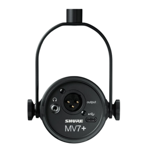 Zestaw do podcastów mikrofon Shure MV7+K XLR/USB-C + statyw 23840 König & Meyer