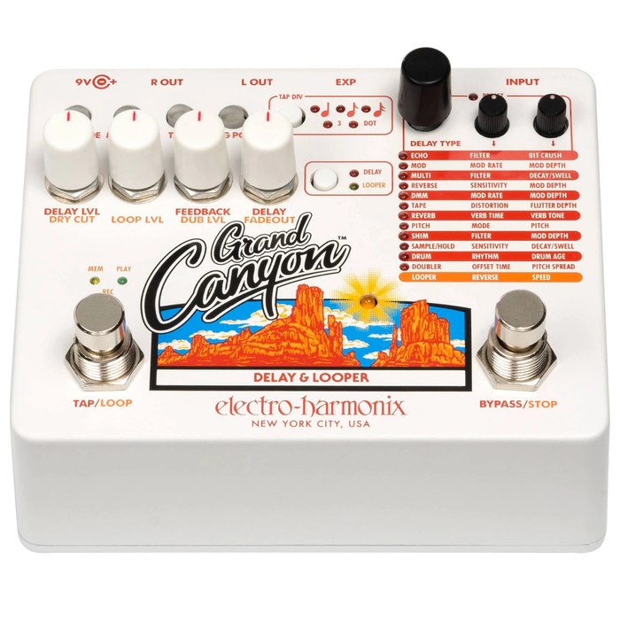 Grand Canyon Electro Harmonix efekt gitarowy Delay i Looper