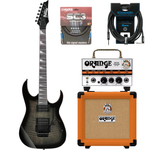 Zestaw gitara elektryczna Ibanez GRG320FA-TKS superstrat ze wzmacniaczem Orange Micro Terror i kolumną Orange PPC-108