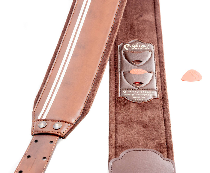 Pas do gitary brązowy RightOn Steady series B-Race