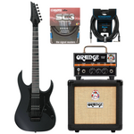 Zestaw gitara elektryczna Ibanez GRGR330EX-BKF Superstrat z kolumną Orange PPC-108 i wzmacniaczem Orange Micro Dark