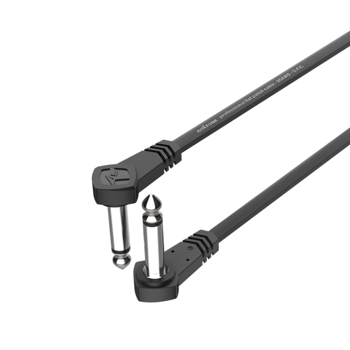 Kabel instrumentalny kątowy Jack 6.3 mm 30 cm Roxtone FPJJ100L0003