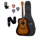 Gitara akustyczna dla początkujących zestaw prezentowy Baton Rouge TLA/D custom