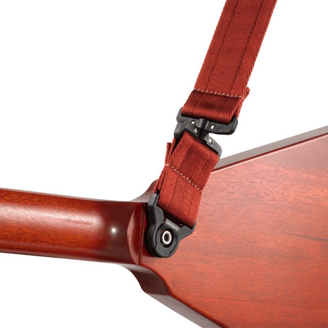 Pas do gitary D'Addario 50BALSV11 Auto Lock Swivel Strap Blood Red