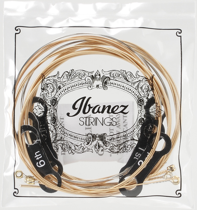 Struny do gitary akustycznej Ibanez IACSP6C 12-53 Light