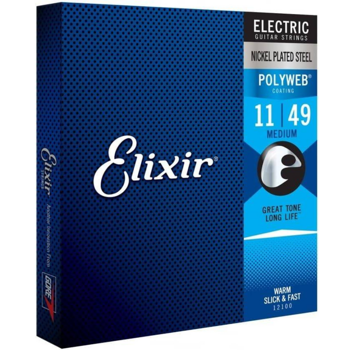 Elixir 12100 Medium (11-49) PW struny do gitary elektrycznej