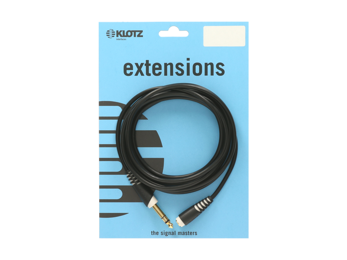 Kabel połączeniowy Klotz AS-EX60300 6,3mm Jack 3p - 3,5mm Socket 3p przedłużacz do słuchawek 3m