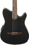 Gitara elektro-klasyczna Ibanez TOD10N-TKF Tim Henson Signature nylonowe struny Transparent Black Flat