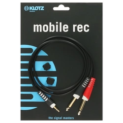 Kabel audio Klotz AY5-0300 mini Jack TRS/2 Jack TS 3m