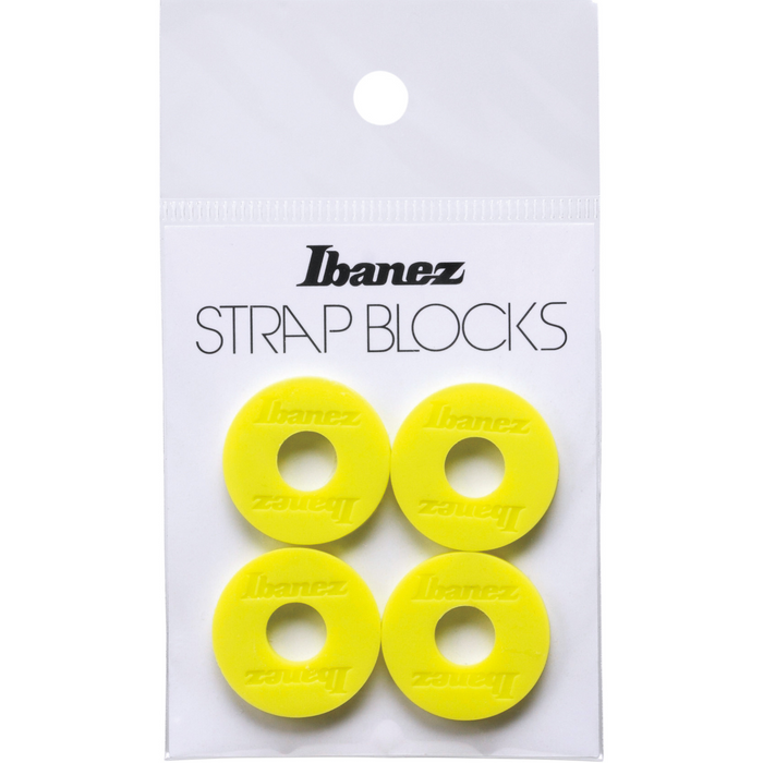 Blokada do paska gitarowego Ibanez ISB4-YE Strap Blocks żółta