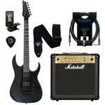 Zestaw gitara elektryczna Ibanez GRGR330EX-BKF z combo Marshall MG15G Gold + akcesoria