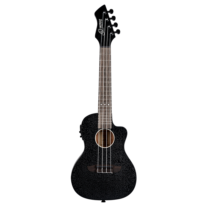 Ukulele koncertowe elektroakustyczne Ortega RUHZ-CE-SBK Horizon okoume czarne