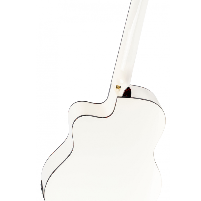 Gitara elektroklasyczna Ortega RCE145WH biała 4/4 z pokrowcem