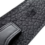Pas do gitary Richter Luxury Bullneck Wild Black czarny skórzany