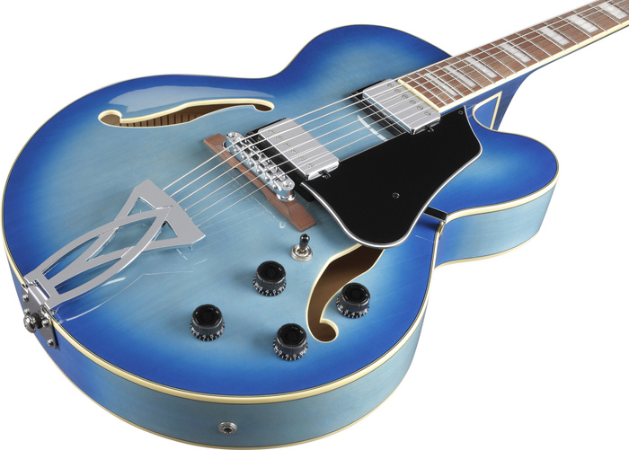 Gitara elektryczna Hollowbody Ibanez AF75-JBB Artcore AF Jet Blue Burst