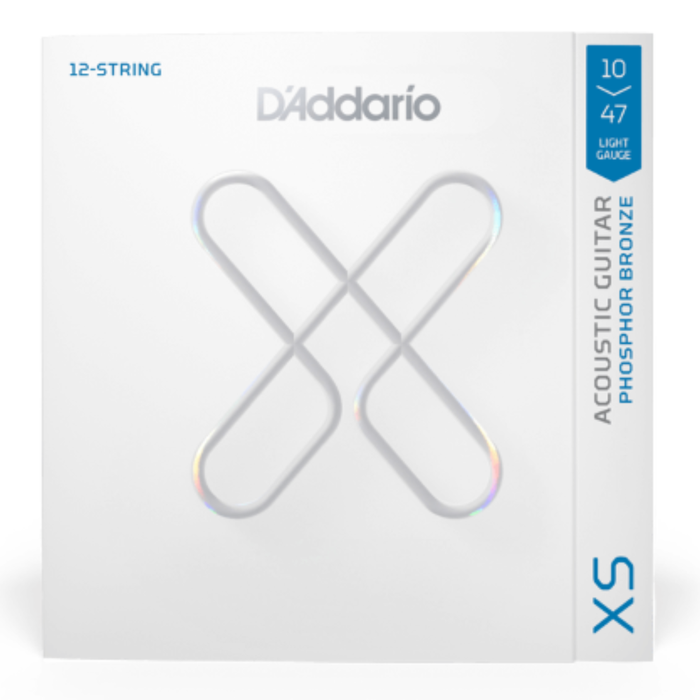 Struny do gitary akustycznej 12-strunowej 10-47 D'Addario XSAPB1047-12