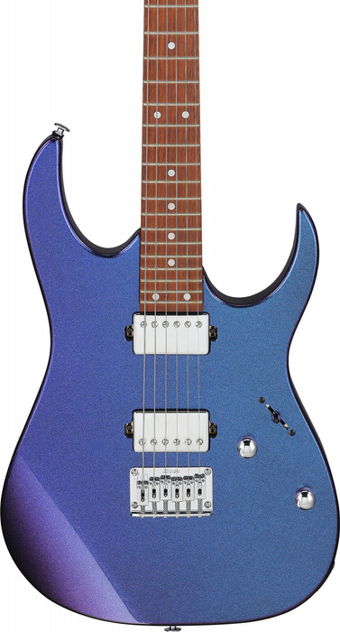 Zestaw gitara elektryczna Ibanez GRG121SP-BMC Blue Metal Chameleon z dedykowanym pokrowcem Ibanez IGB540-BK 