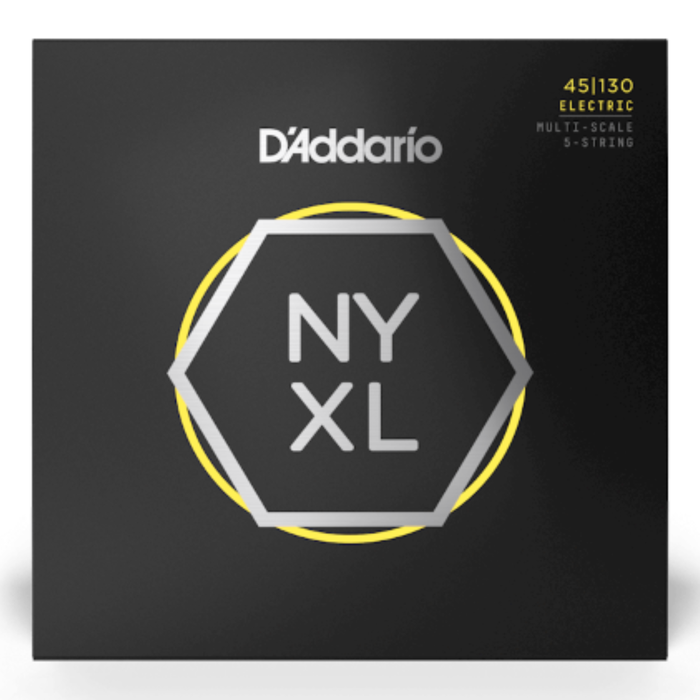 Struny do gitary basowej D'Addario NYXL45130MS 45-130 Multiscale 5 strun