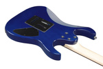 Zestaw gitara elektryczna leworęczna Ibanez GRX70QAL-TBB z kolumną i wzmacniaczem Orange