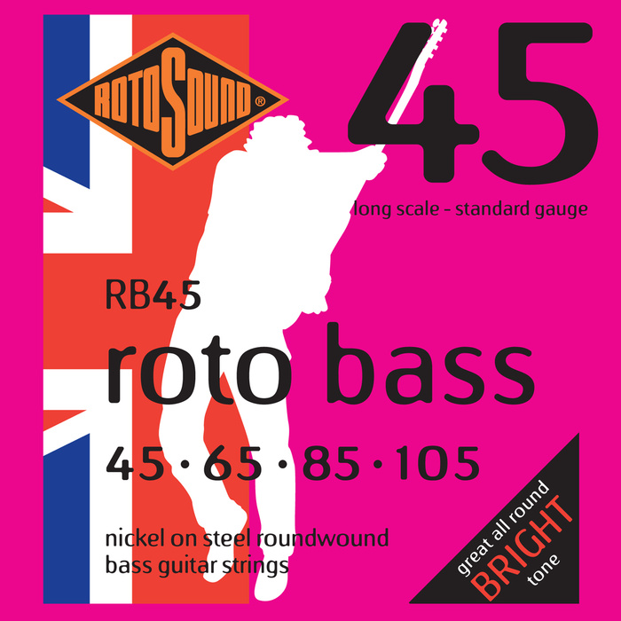 Struny do gitary basowej 45-105 ROTOSOUND RB45