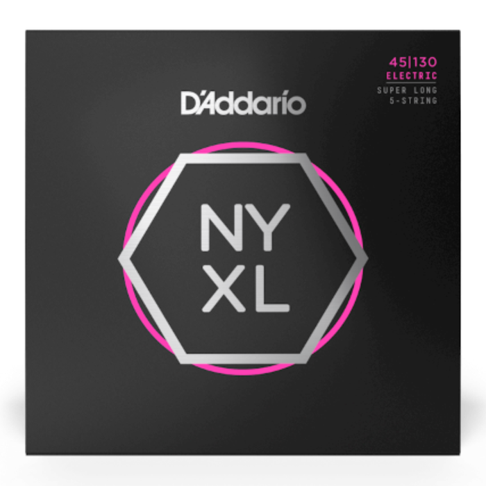 Struny do gitary basowej D'Addario NYXL45130SL Regular Light 45-130 Super Long Scale 5 strun