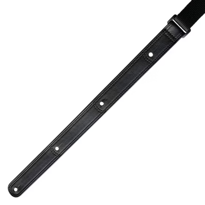 Pas do gitary Richter Luxury Bullneck Wild Black czarny skórzany