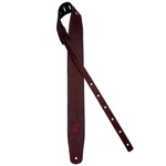 Pas do gitary skórzany Ortega OSBY-5 Byzantine Bordeaux bordowy