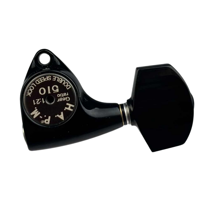 Klucze blokowane GOTOH SGV510Z-A01 HAPM czarne L3+R3 trzy lewe, trzy prawe klucze do gitary HAP-M